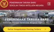 Syarat masuk sekolah kedinasan Sekolah Tinggi Intelijen Negara (STIN) Tahun 2023, berikut cara daftarnya