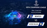 Prediksi Skor Benfica vs Inter Milan Liga Champions 2023 Perempat Final Leg 1, Head to Head 3 Pertemuan