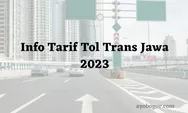 Daftar Harga Tarif Tol Trans Jawa Mudik Lebaran 2023 Habis Segini Nih!