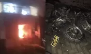 Pos Polantas dan Beberapa Motor Dinas Polri di Kota Makassar Dibakar OTK