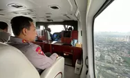 Naik Heli, Kapolri Pantau Langsung Arus Mudik di Jalan Tol dan Arteri