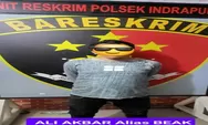 Polsek Indrapura Amankan Seorang Pria Dduga Pelaku Curat.