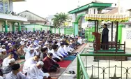 Usai Sholat Ied, Syah Afandin Ajak Umat Ambil Hikmah Bulan Ramadhan dan Selalu Bersyukur