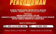 Jadwal Pendaftaran Bacaleg Kota Bogor 2023, Ini Ketentuannya