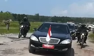Ketika mobil Presiden Jokowi menjajal jalanan offroad Provinsi Lampung, netizen: Nyangkut guys mobilnya!