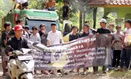 Tuntut Perbaikan Jalan 26 Tahun Rusak ke Pemkab Tasikmalaya, Puluhan Warga Sodonghilir Gelar Aksi Unjuk Rasa