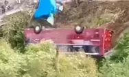 Detik Detik Bus Tanpa Sopir Terguling ke Sungai di Tegal, Evakuasi Korban Memilukan