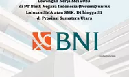 Lowongan Kerja BNI 2023 untuk Lulusan SMA atau SMK, D1 hingga S1, Simak Persyaratannya!