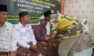 Calhaj Kemenag Langkat Ditepungtawari, Kebaikan Syah Afandin Didoakan 