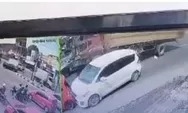 Detik detik Kecelakaan Truk Ngeblong Tabrak 5 Kendaraan di TL Sidoarjo Terekam CCTV, 1 Orang Luka