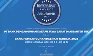 bank bjb Sabet Penghargaan Best Bank 2023 Majalah Investor