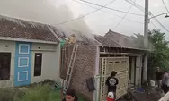 Hati-hati ! Ditinggal Kerja, Rumah di Perumahan Griya Sekar Utama Kaliwungu Terbakar, Warga Panik