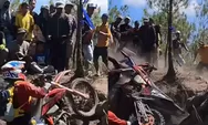 Bocah di Lumajang Tertimpa Motor Trail yang Tak Kuat Nanjak, Netizen Salfok ke Tempat Penonton