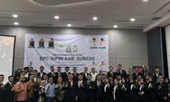 Pelantikan BPC HIPMI Subang Masa Bakti 2022-2025, Ketua Umum Kelvie Pratama Ajak Pengusaha Subang Naik Level