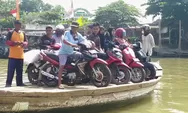 Tak Ada Jembatan, Puluhan Tahun Warga Gunakan Sampan Menyebrang Sungai
