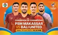 GRATIS! 2 Link Nonton Live Streaming Resmi PSM Makassar vs Bali United Playoff AFC Champions League 2023