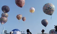 Langit di Banyumas pada Minggu pagi tampak warna-warni, ternyata ada Festival Balon Udara