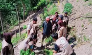 MAHASISWA KKN FIS UNG MELAKUKAN OBSERVASI KEBUN PETANI DI DESA LANGGE