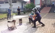 Puluhan Polsuspas Lapas Kelas II Batang Adu Ketangkasan Memadamkan Api