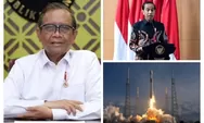 Presiden Jokowi dan Mahfud MD dengan bangga umumkan peluncuran SATRIA 1, Netizen malah bahas standar Capres