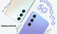 Turun Drastis! Harga Samsung Galaxy A34 5G Sudah Turun Jadi Makin Murah, Promo Juni 2023