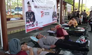 81 Kantong Darah Terkumpul di Aksi Donor Darah HUT Bhayangkara ke-77 Polres Kendal