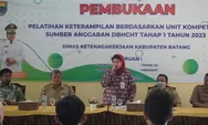 Disnaker Batang Terima 4 Paket Mesin Jahit Seharga Rp6 Miliar, Pj Bupati Buka 4 Program Pelatihan