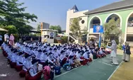 Disambut Dengan Al Quran Mini dan Sekuntum Bunga, 105 Siswa SMP PCI Ikuti Masa Pengenalan Lingkungan Sekolah
