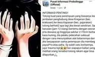VIRAL! Curhatan Korban Begal Payudara di Probolinggo, Beber Ciri-ciri Pelaku, Ini Kata Polisi