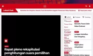Website Bawaslu Touna Tidak Update Sejak Lama, Kini Jadi Sorotan