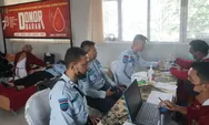 Hari Kemenkumham ke 78, Jajaran Pegawai Pemasyarakatan Kompak Donor Darah