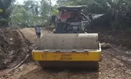 Alat Berat Teman Setia Satgas TMMD 117 Kodim 0212/Tapsel, Selesaikan Pembangunan Jalan 