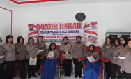 Sambut Hari Jadinya ke 75, Polwan Polresta Deli Serdang Donor Darah