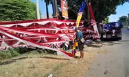 Banyak dari Luar Kota, Pedagang Bendera Merah Putih 17 Agustus di Semarang Ngaku Sepi Pembeli