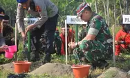 Jelang HUT RI, Kodim 0736 Batang Gelar Penghijauan dan Pembagian Paket Sembako