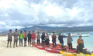 Pedayung Flores Sea Kayak Expedition Tiba di Pulau Rutong Riung Kabupaten Ngada NTT