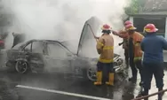 Pengemudi Mobil yang Terbakar di Ring Road Barat Diburu Polisi