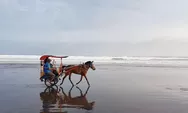 Pantai Parangtritis Terdampak Jateng di Rumah Saja