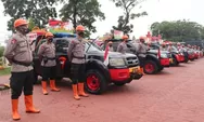Brimob Polda Sumut Modif Mobil Dinas Jadi Alat Pemadam Kebakaran