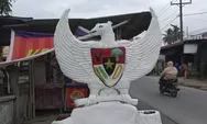 Heboh! Patung Garuda Ikut Dicat Putih Gara-gara Ulang Tahun Kabupaten Asahan, Berujung Dipolisikan