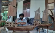 Hasil Perajin Miniatur Perahu Asal Purwakarta Tembus Pasar Mancanegara