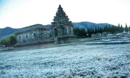 Sudah Kemarau, Embun Es Muncul di Dieng