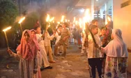 Pawai Obor, Warga Bella Casa Ajak Berhijrah Lebih Baik