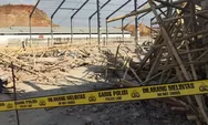 Diduga Salah Konstruksi, Tembok Roboh Timpa Pekerja