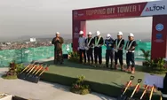 The Alton Apartmen Tower Semarang Lakukan Topping Off
