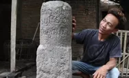 Warga Klaten Simpan Prasasti Mataram Kuno di Belakang Rumah