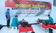 Polres dan Kodim 0736 Batang Gelar Donor Darah, Isi Stok Markas PMI