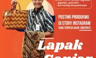 Ganjar Jualan Aneka Penganan dan Kerajinan UKM Unggulan di Instagram