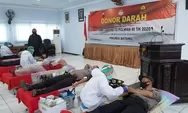 Polres Batang Sumbang Puluhan Kantong Darah ke PMI