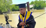 Mahasiswa PHB Tegal Ikuti Wisuda Online Sambil Mancing
